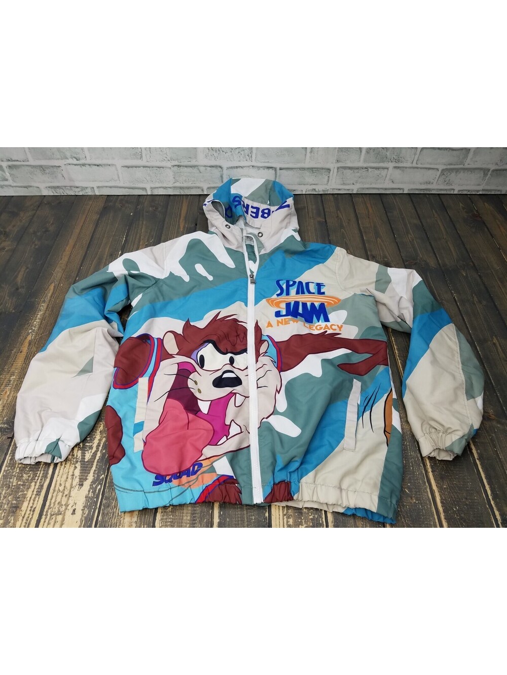 Space Jam Tune Squad Wind Jacket Mens Medium Members Only S Looney Tunes Lebron